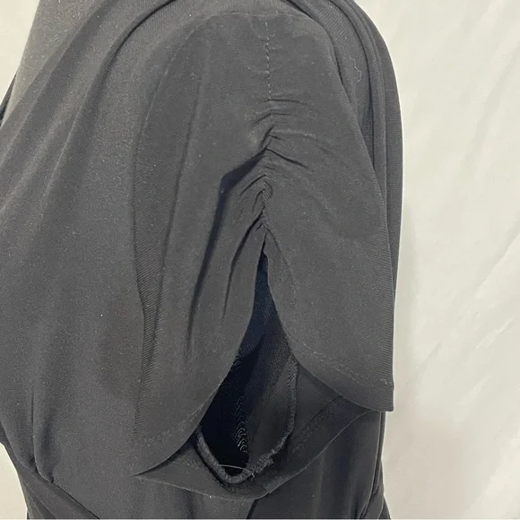 J.R.Nites by Carolin black-top dress with a pink A-line skirt. Size 16. Roses - Picture 4 of 16